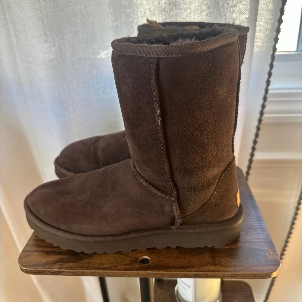 UGG Chocolate Suede Boots - Picture 2 of 6